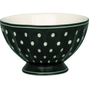 French Bowl "Dotty" - M (Dunkelgrün)
