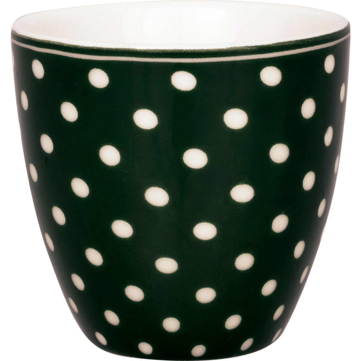Mini Latte Cup "Dotty" - 0,13 l (Dunkelgrün)