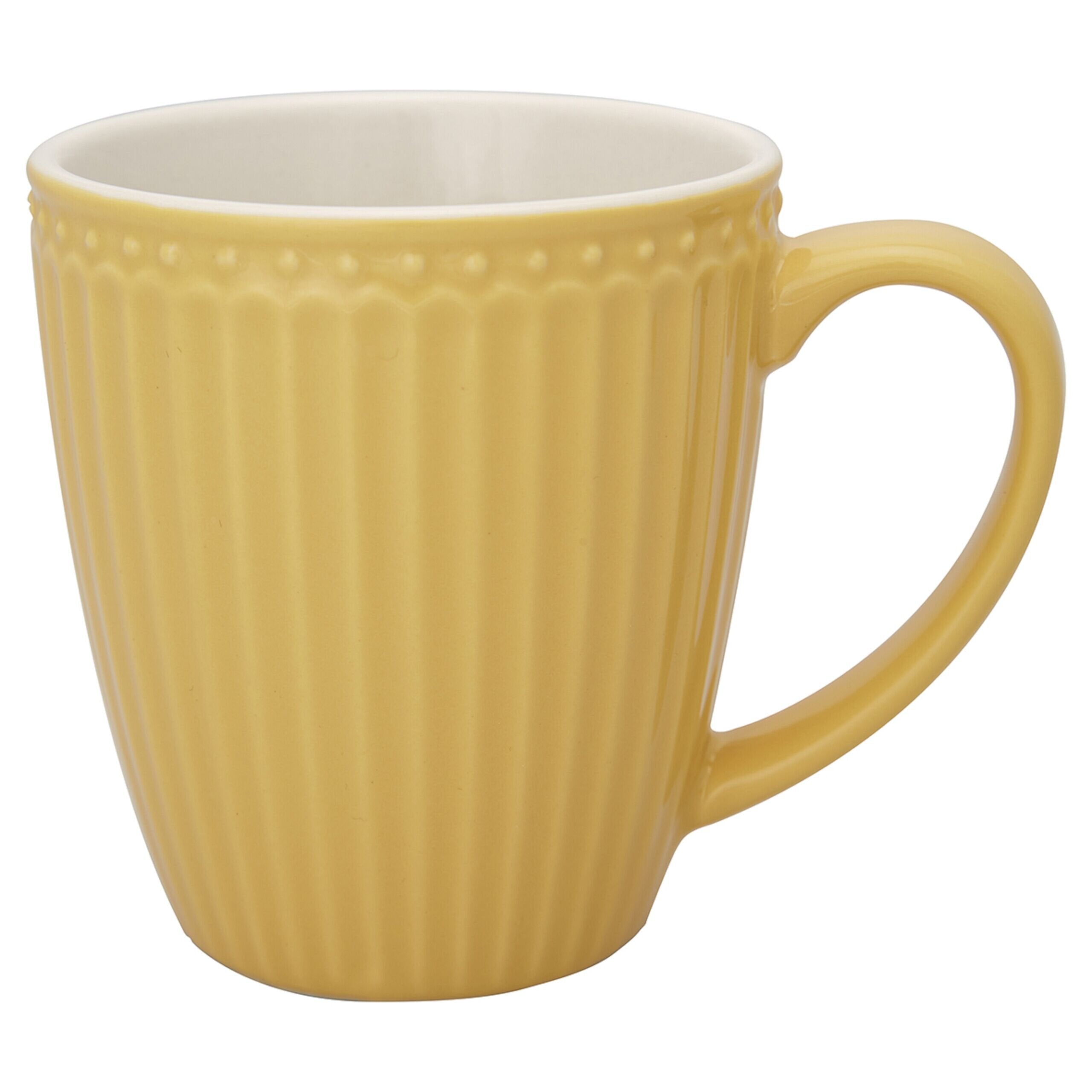 Henkeltasse "Alice" im 4er-Set - 7x7 cm (Honey Mustard) GreenGate