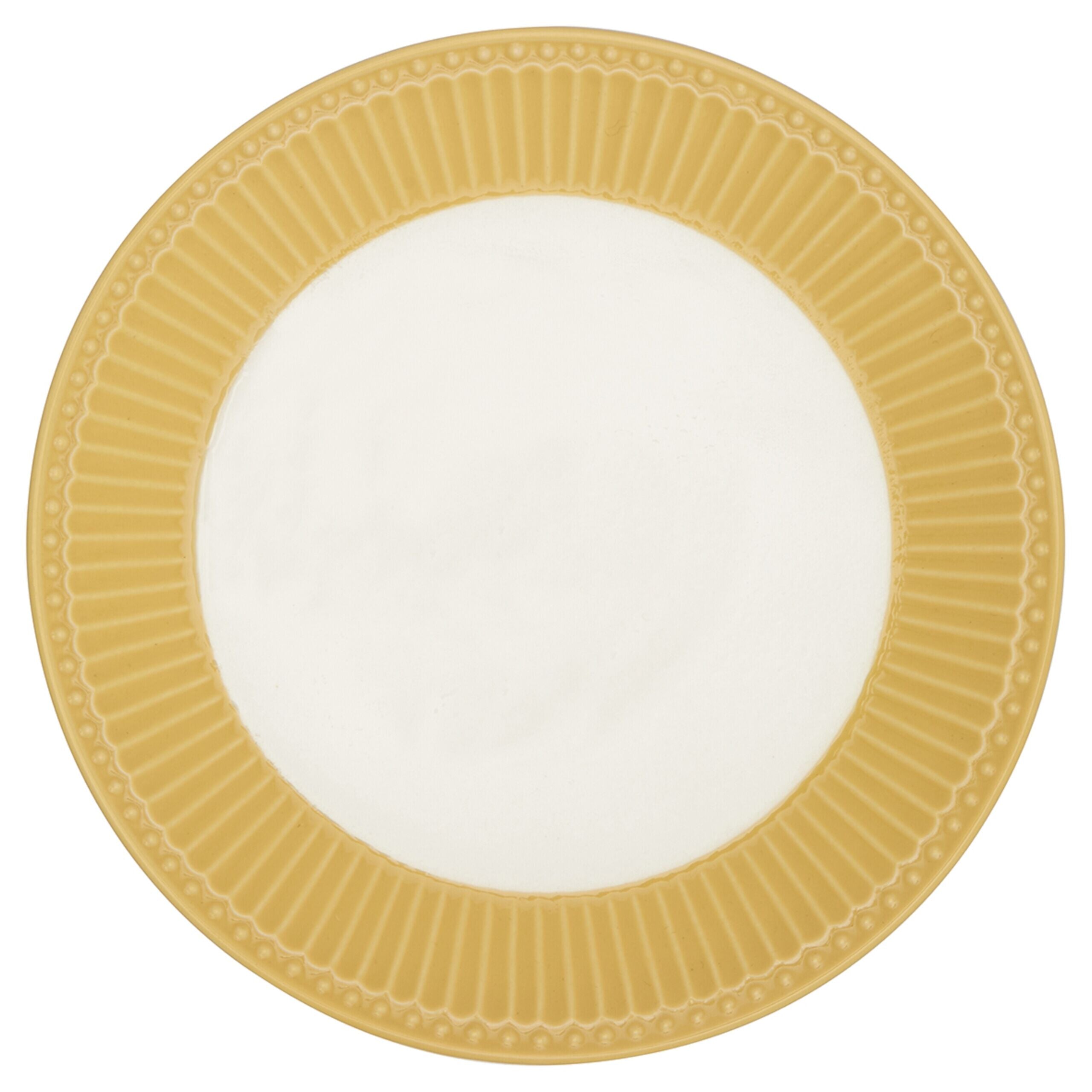 Frühstücksteller "Alice" im 4er-Set - 22,5 cm (Honey Mustard) GreenGate