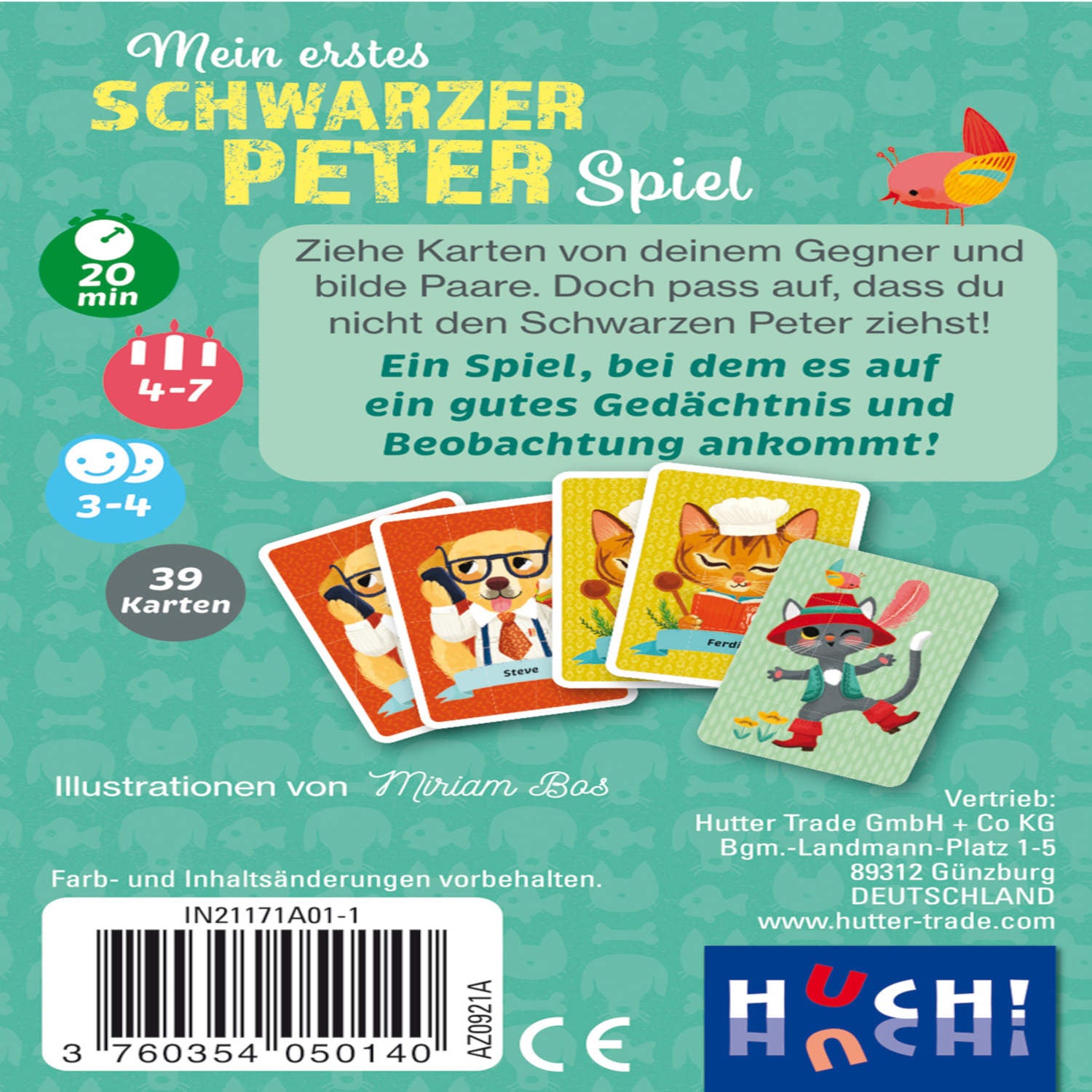 Mein erstes Schwarzer Peter Spiel - Hunde und Katzen