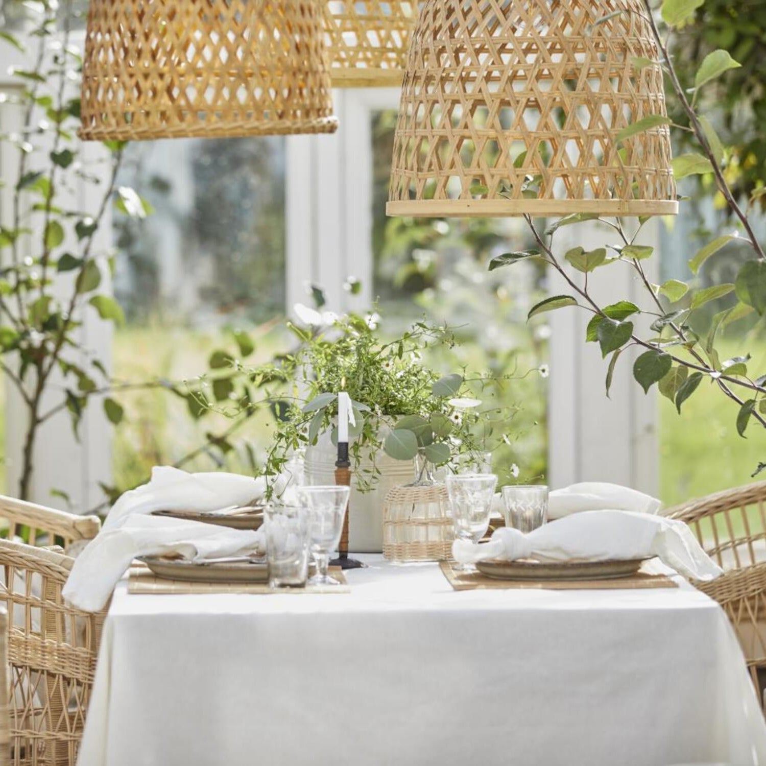 Tischdecke - 250x150 cm (Butter Cream) Ib Laursen