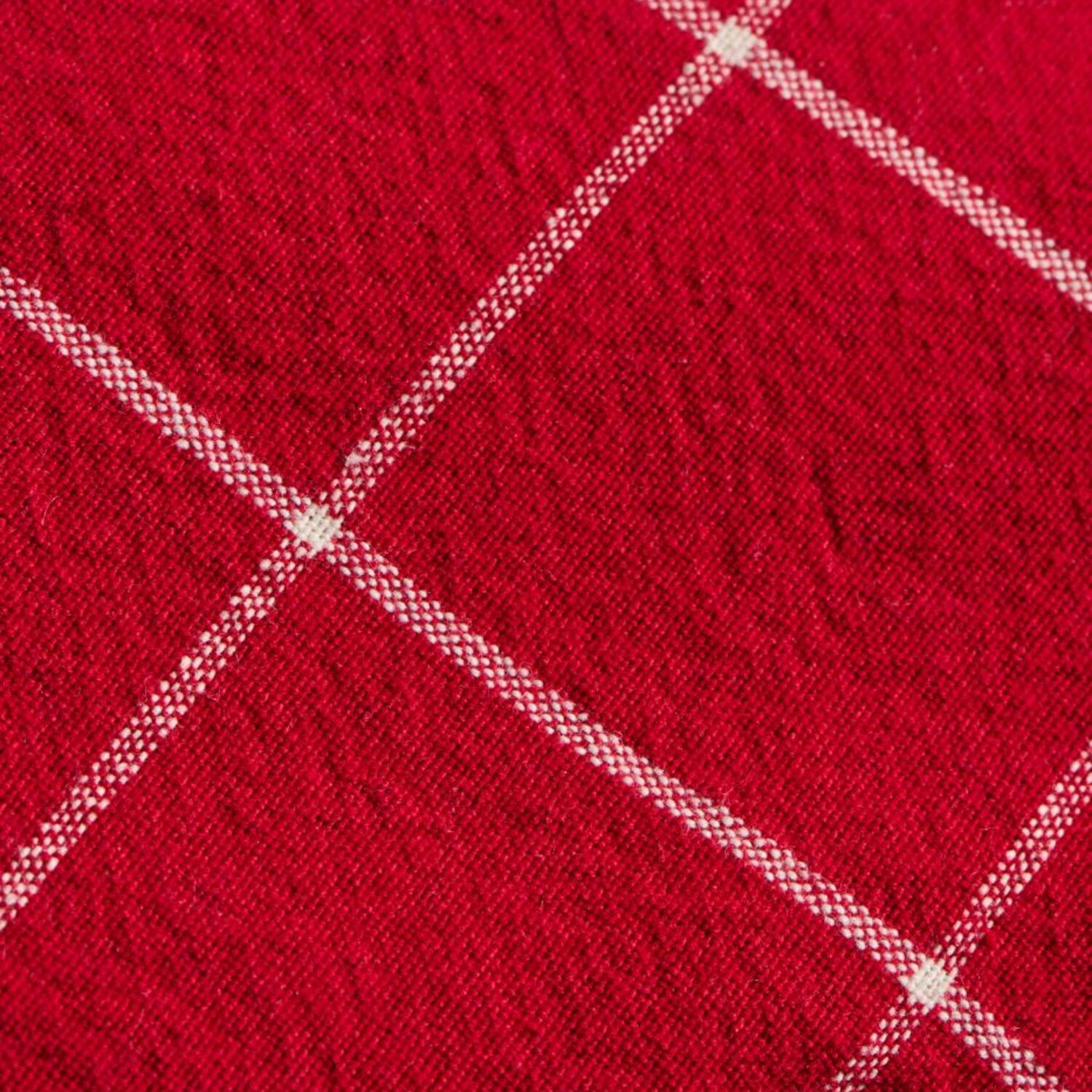 Kissenbezug "Silja" (Rot/Natur)