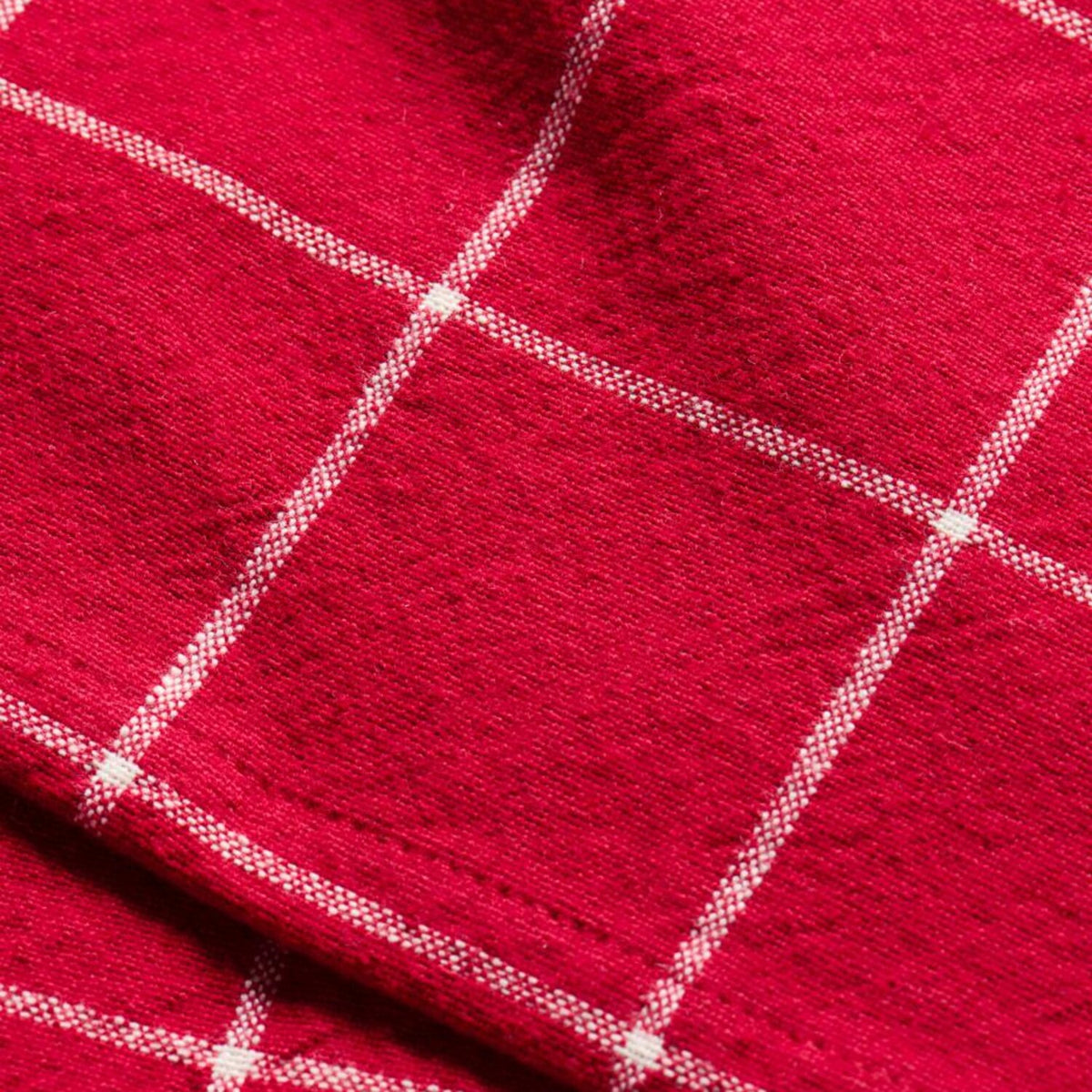 Tischdecke "Silja" (Rot/Natur)