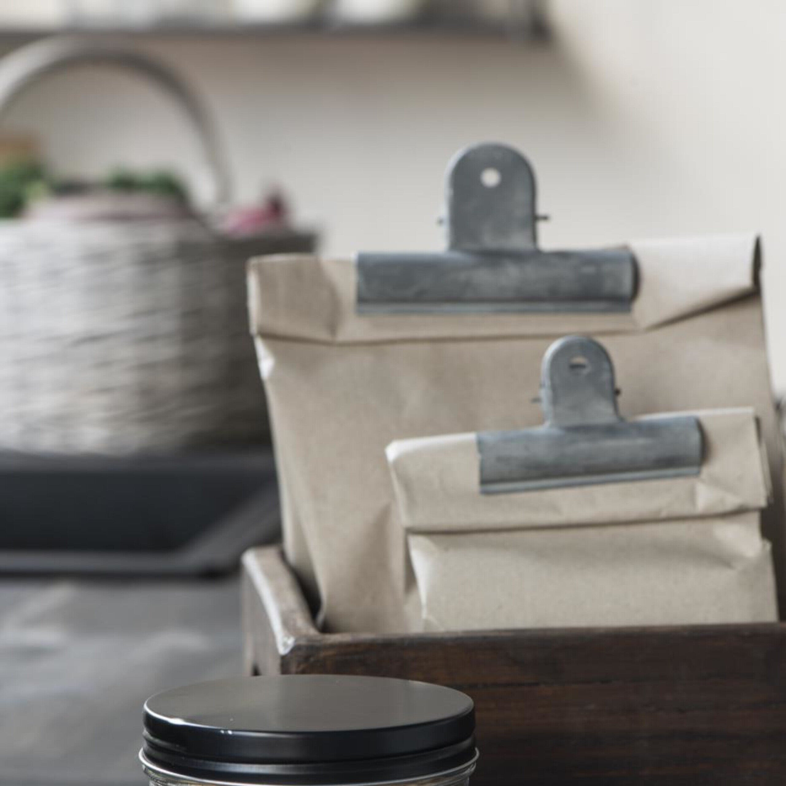 Dokumentenklammer - Klein (Grau)