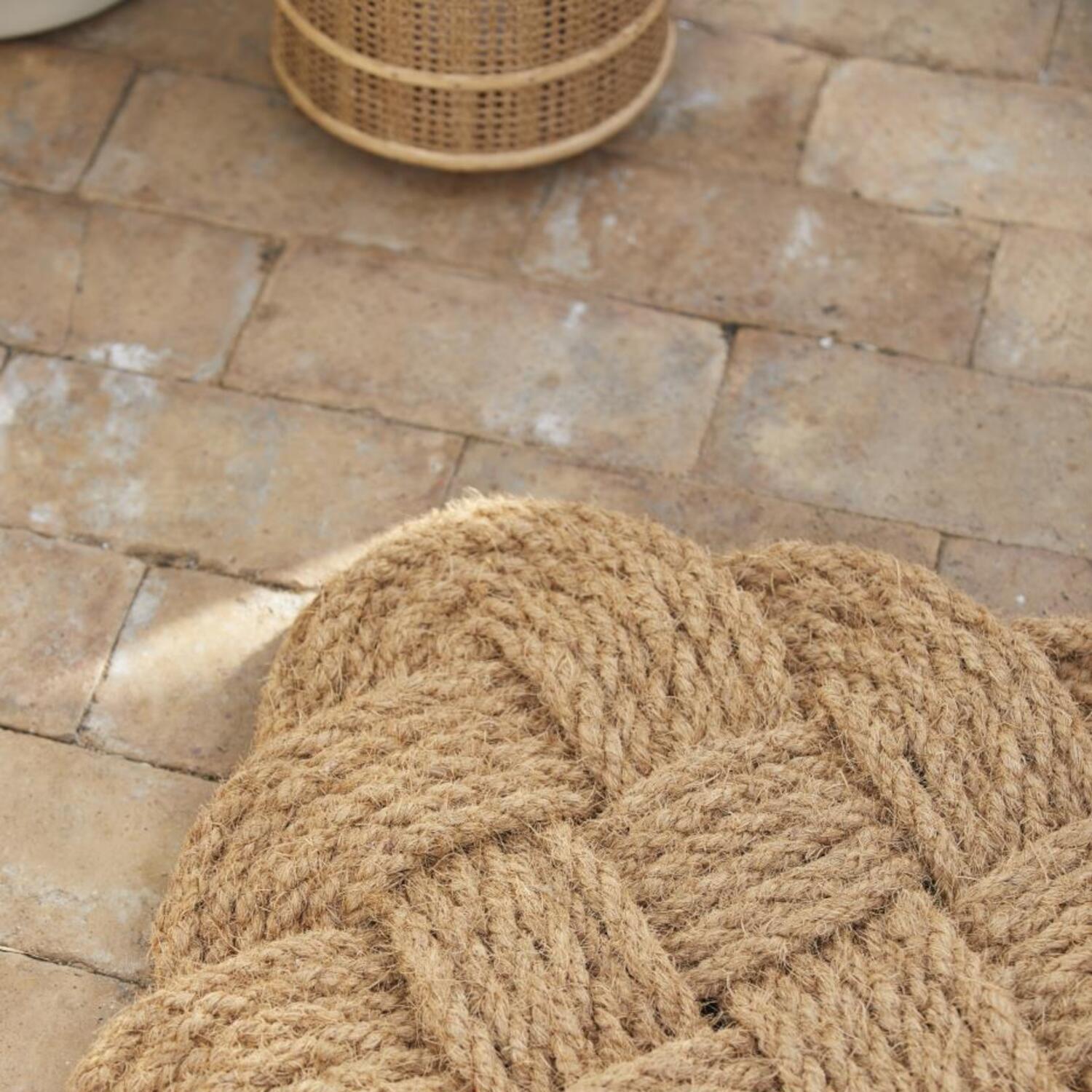 Türmatte aus geflochten Kokosfasern - 75x45x3,7 cm (Natur)