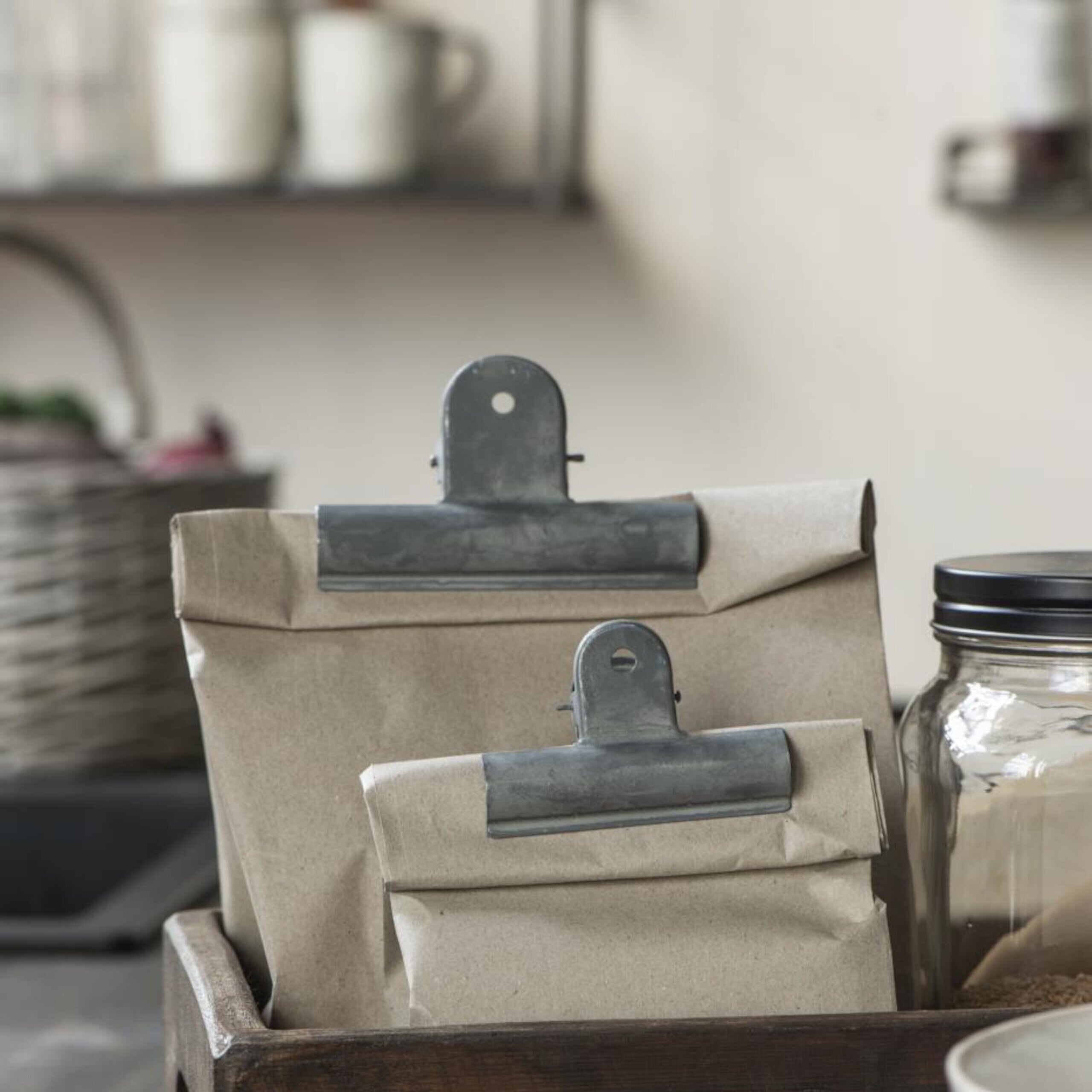 Dokumentenklammer - Klein (Grau)