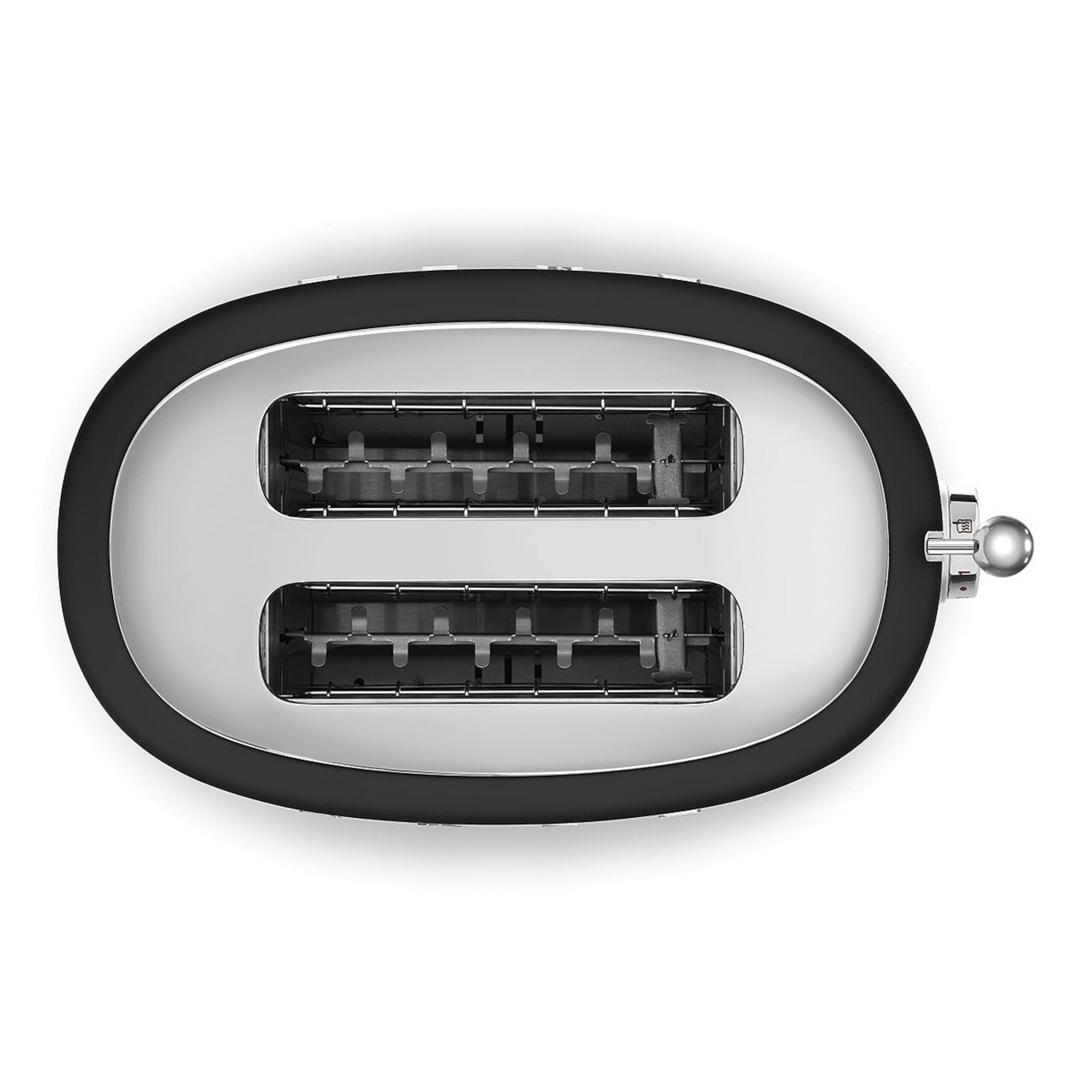 smeg 2-Schlitz-Toaster "50's Retro Style" (Matt Schwarz), kompakt