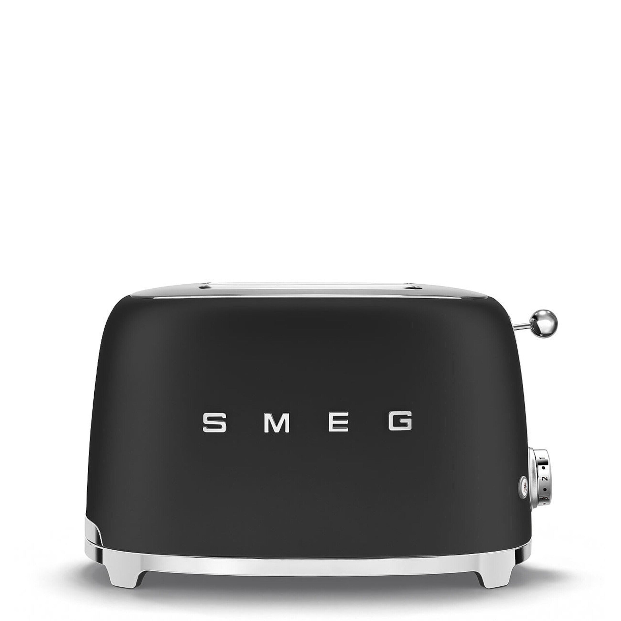 smeg 2-Schlitz-Toaster "50's Retro Style" (Matt Schwarz), kompakt