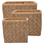 Flechtkorb im 3er-Set (Beige)