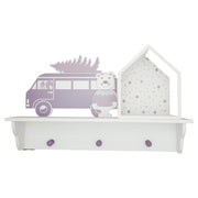 Kindergarderobe "Forrest" - 30x4,5x15 cm (Lavender)