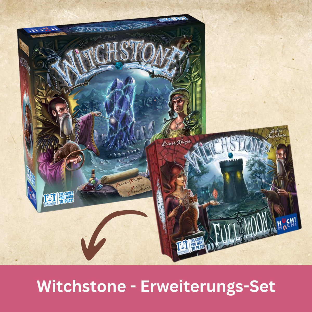Erweiterungs-Set mit Hexstein-Spielbox und Kartenpackungen