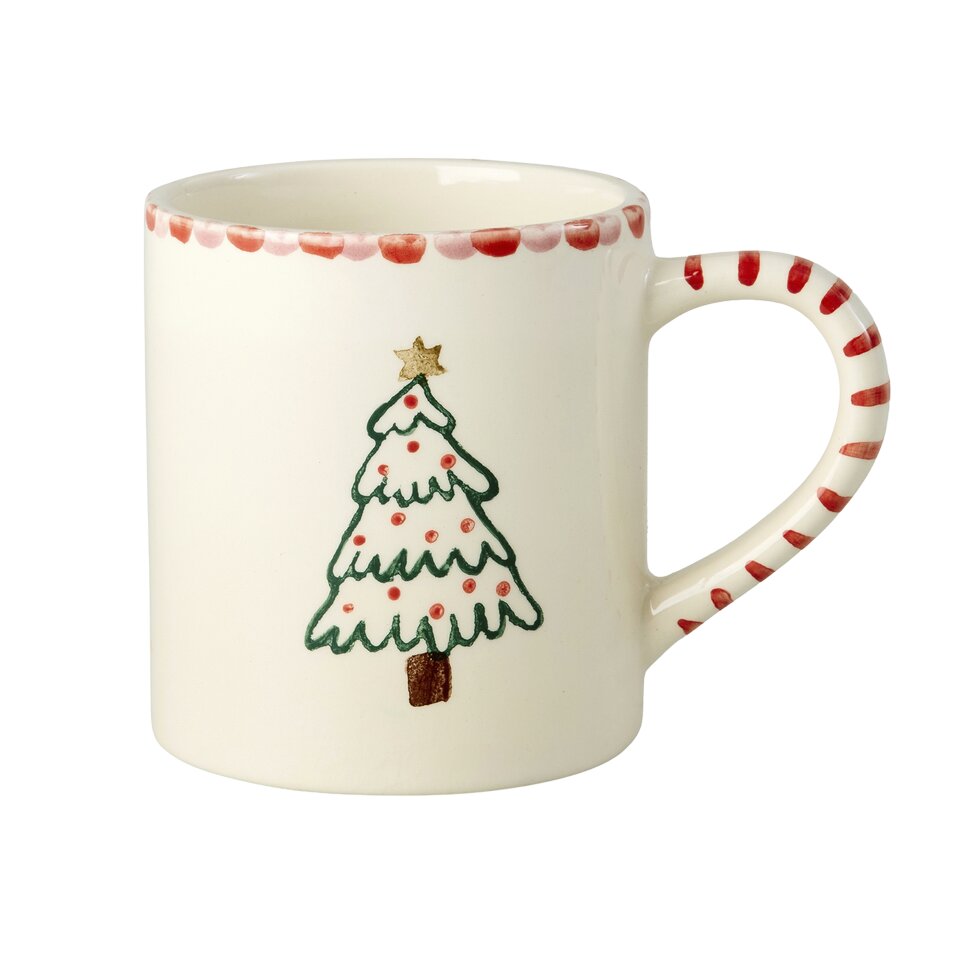 Keramiktasse "Christmas - Xmas Tree" - 420 ml (Creme)