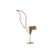 Ornament "Christmas - Wine Glass" - 4,7x4x7 cm (Metallic)