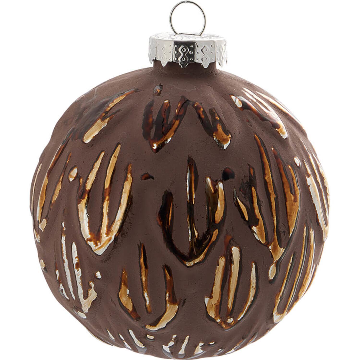 Weihnachtskugel "Estella" - 8 cm (Matte Dark Grey)