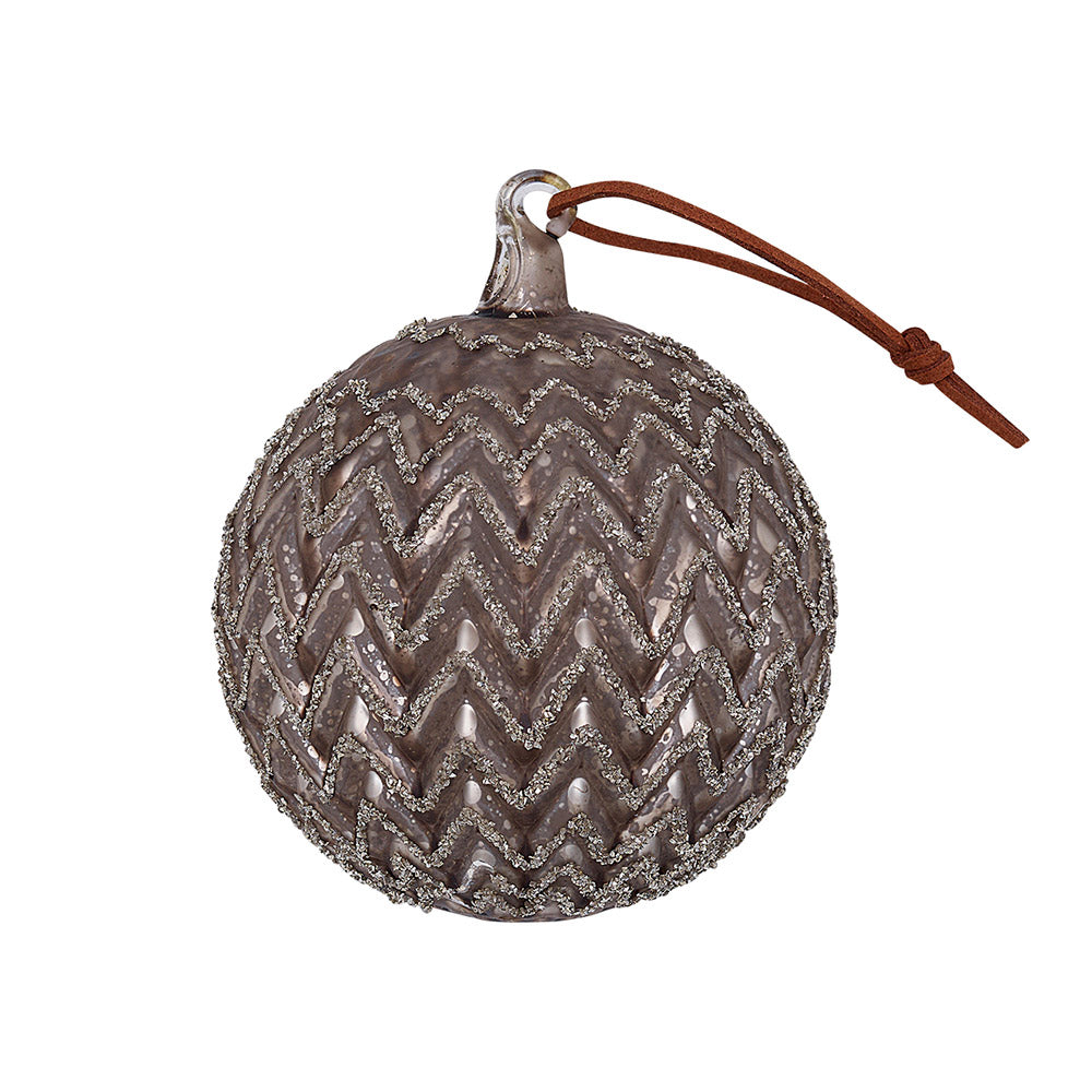 Weihnachtskugel mit Glitzer "Cutting" - Extragroß