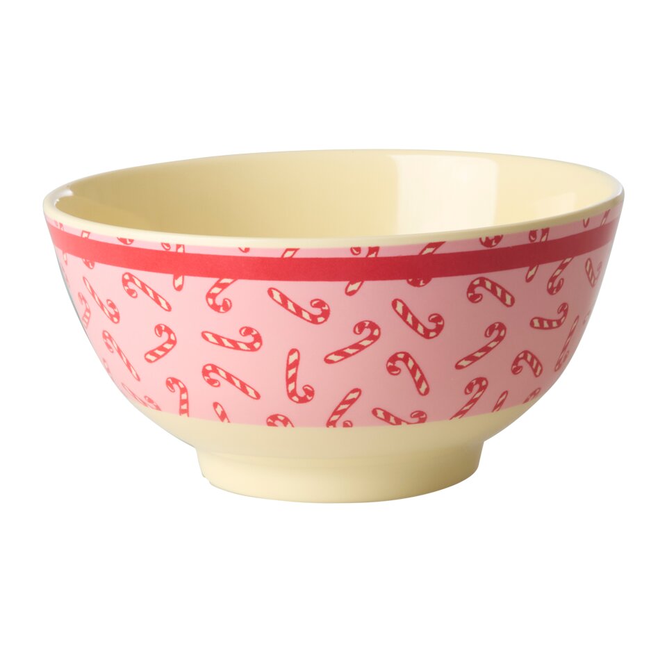 Melamin Schale "Candy Cane" - M (Rosa)