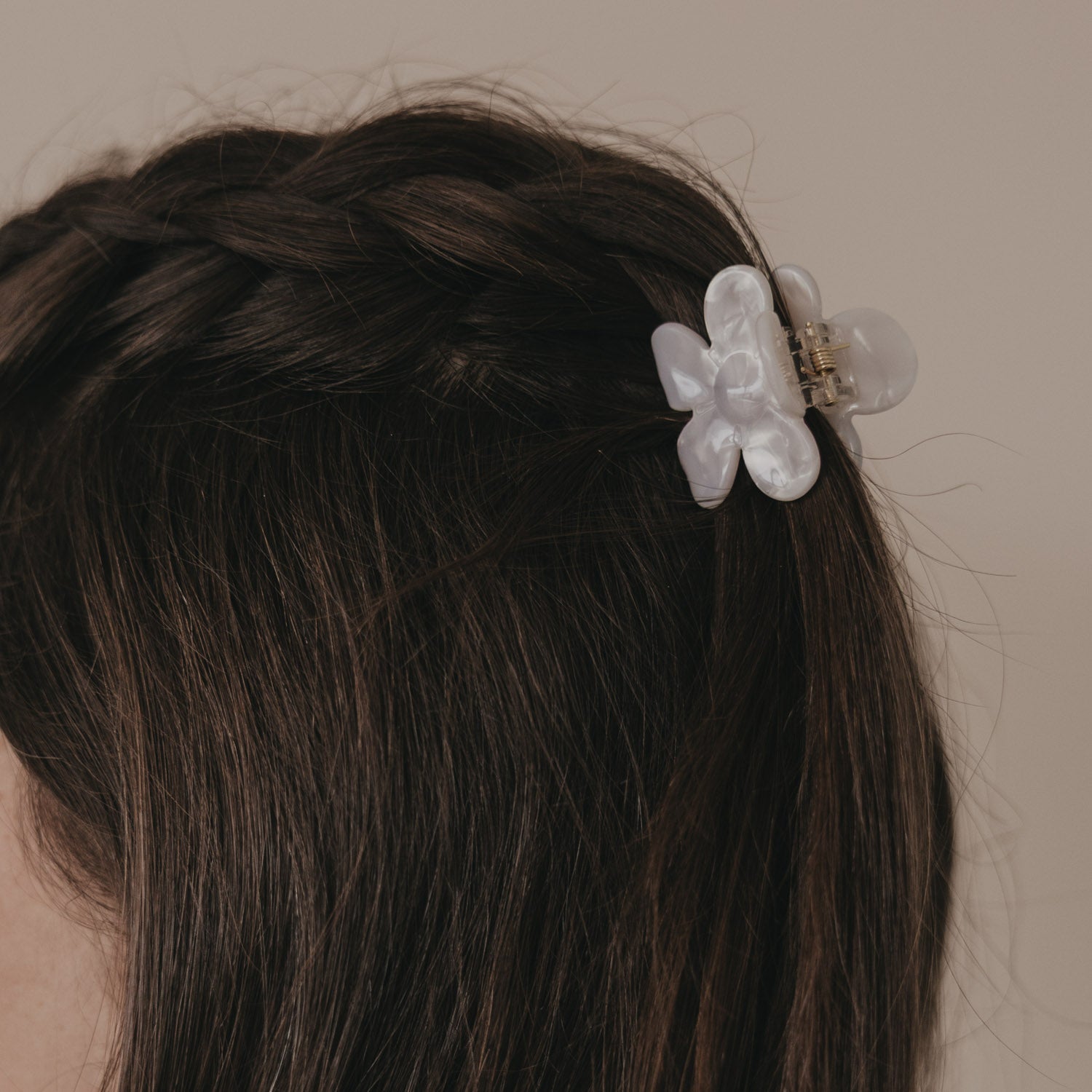 Haarspange "Blume" (Pearl)