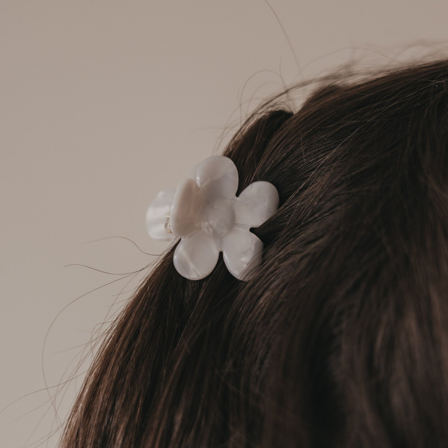 Haarspange "Blume" (Pearl)