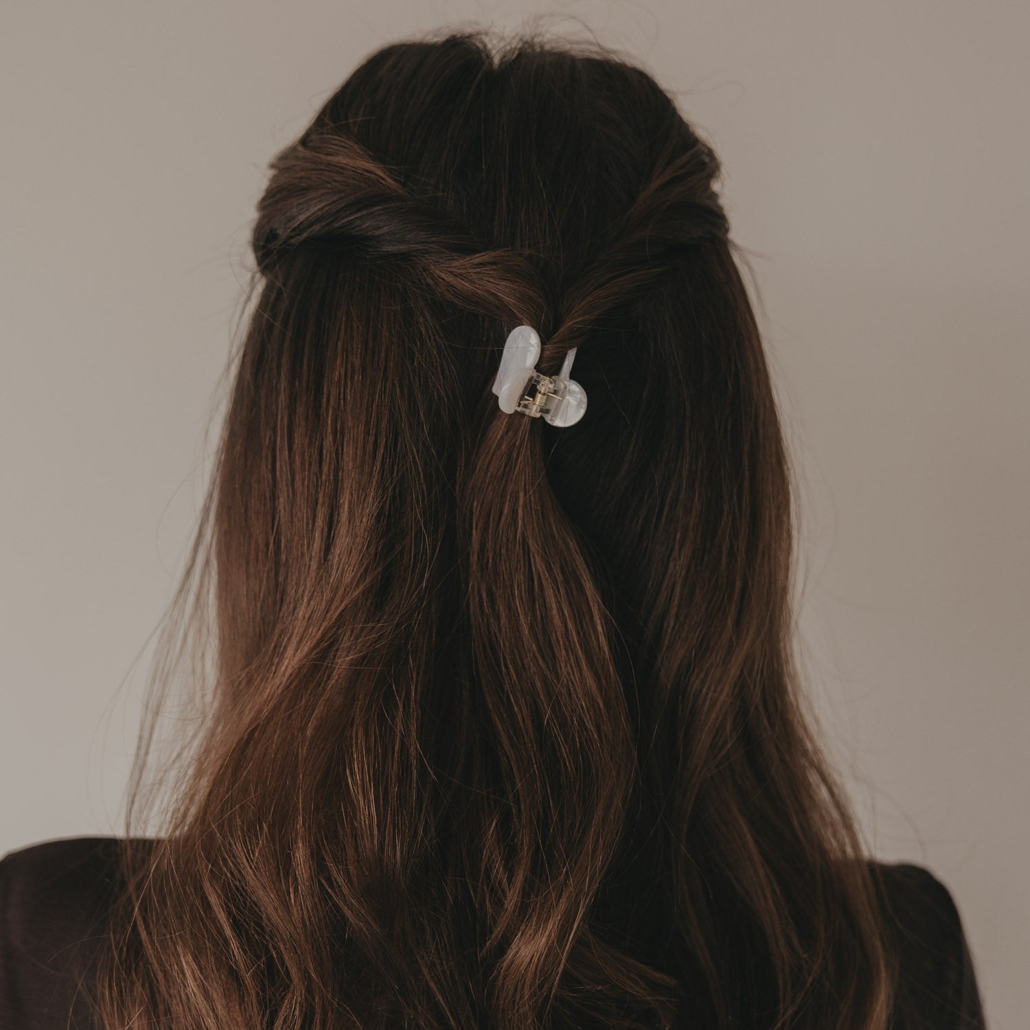 Haarspange "Herzform" - Klein (Pearl)
