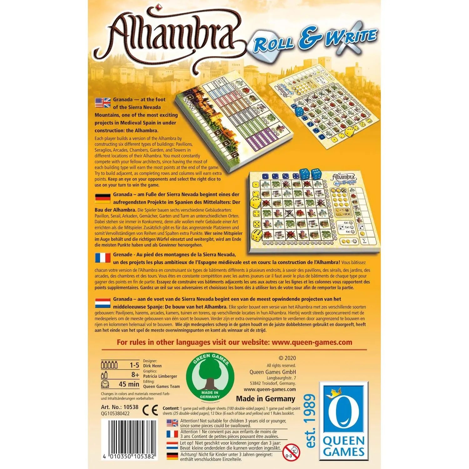 Alhambra Roll & Write