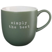 Henkelbecher "simply the best" - 350 ml (Grün)