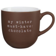 Henkelbecher "chocolate" - 350 ml (Braun)