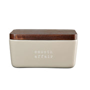 Butterdose "smooth affair" - 15x10x7,8 cm (Nude)
