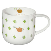 Henkelbecher "Cup of luck" - 400 ml (Weiß)