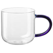 Henkelbecher aus Glas - 400 ml (Blau)