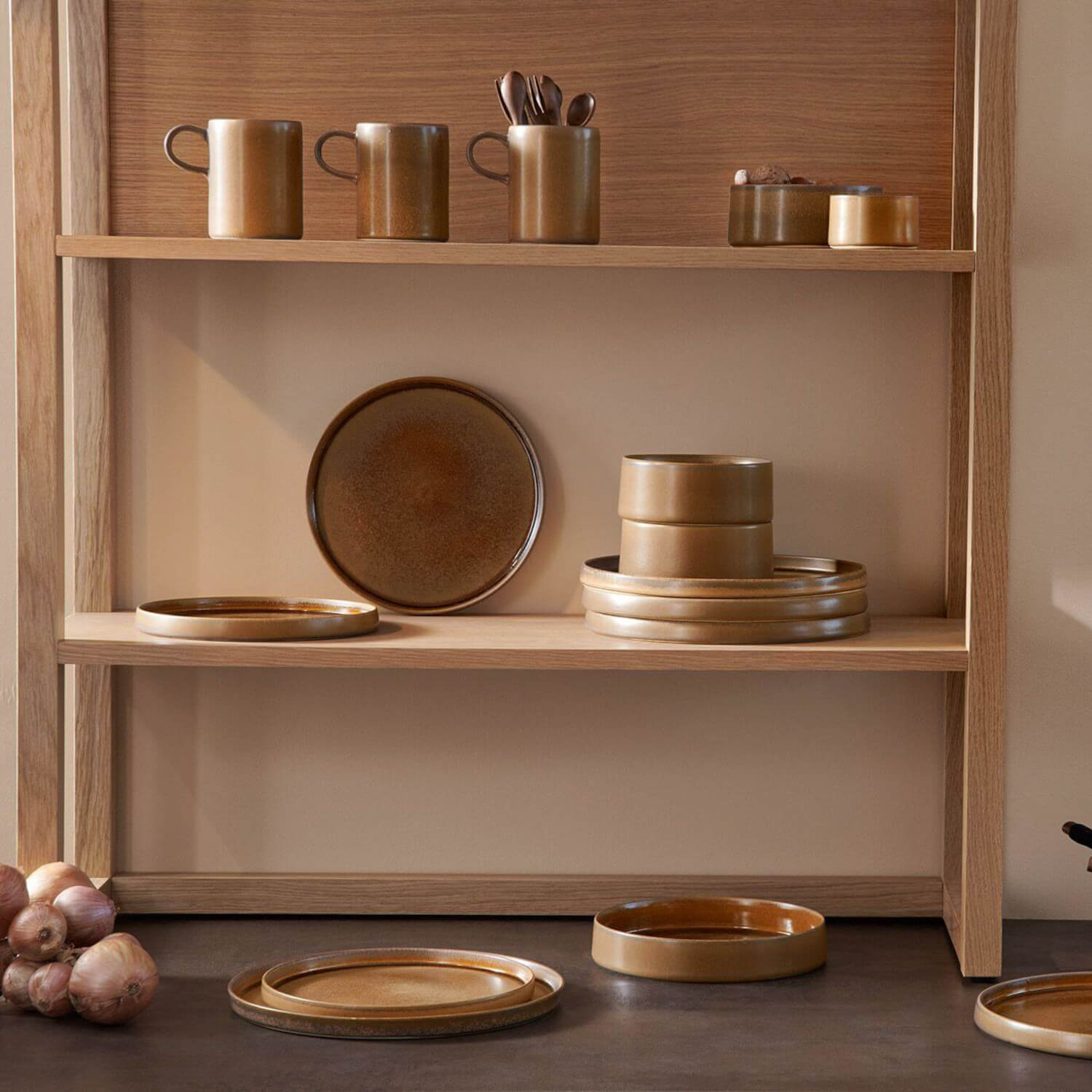 Schale "Gobi" - 8x5 cm (Braun)