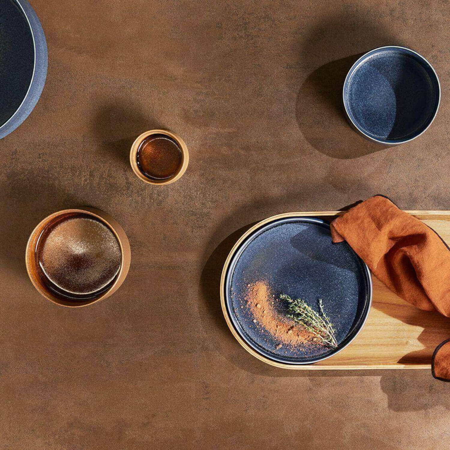 Schale "Gobi" - 8x5 cm (Braun)