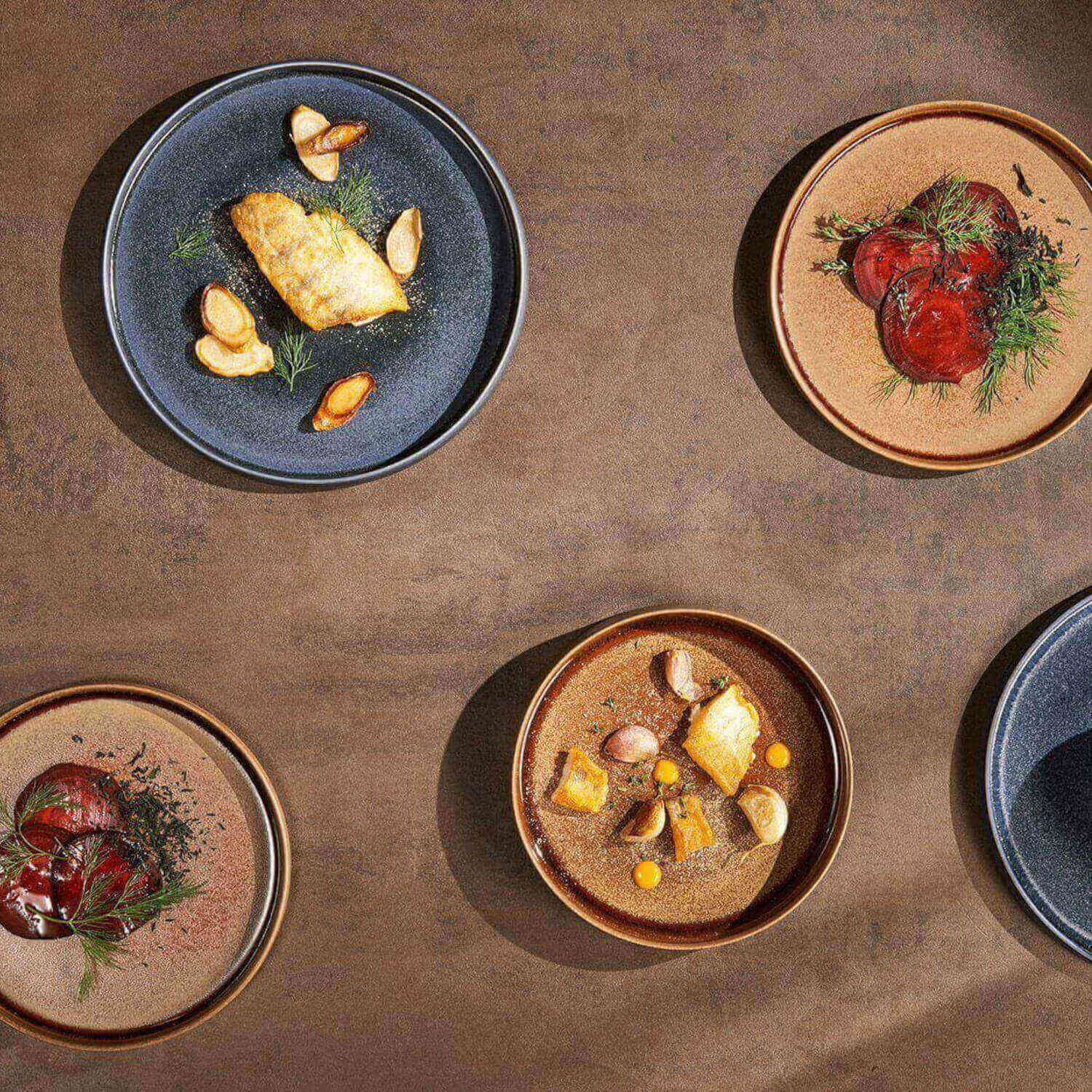 Gourmetteller "Gobi" - 21 cm (Braun)