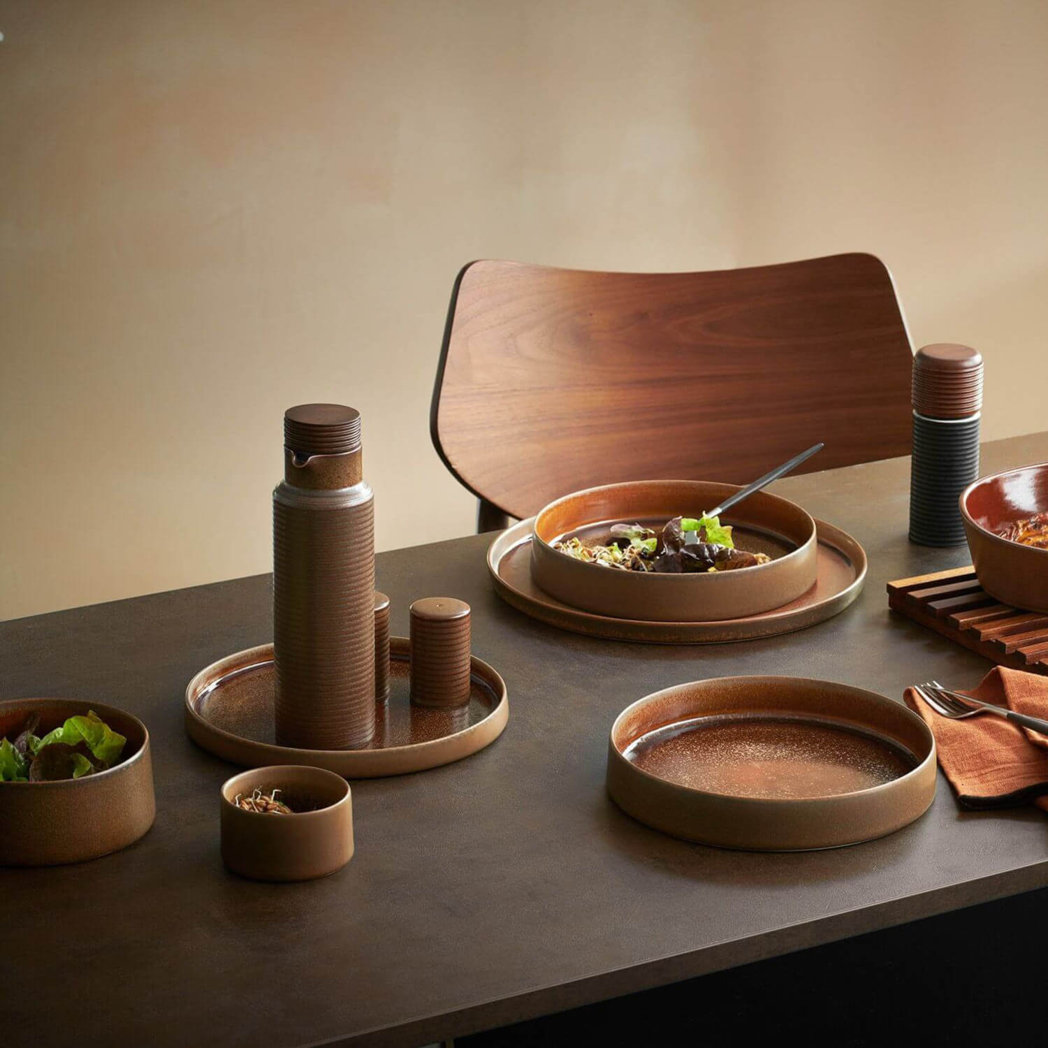 Essteller "Gobi" - 27 cm (Braun)