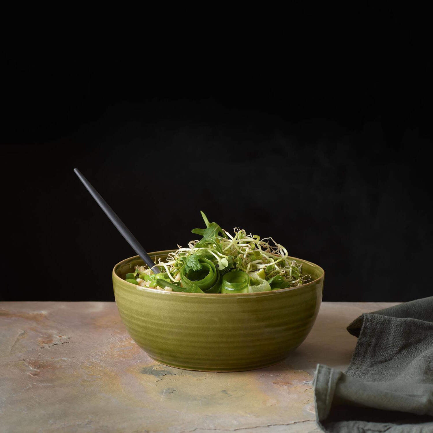Poke Bowl Schüssel "Edamame" - 18 cm (Grün)