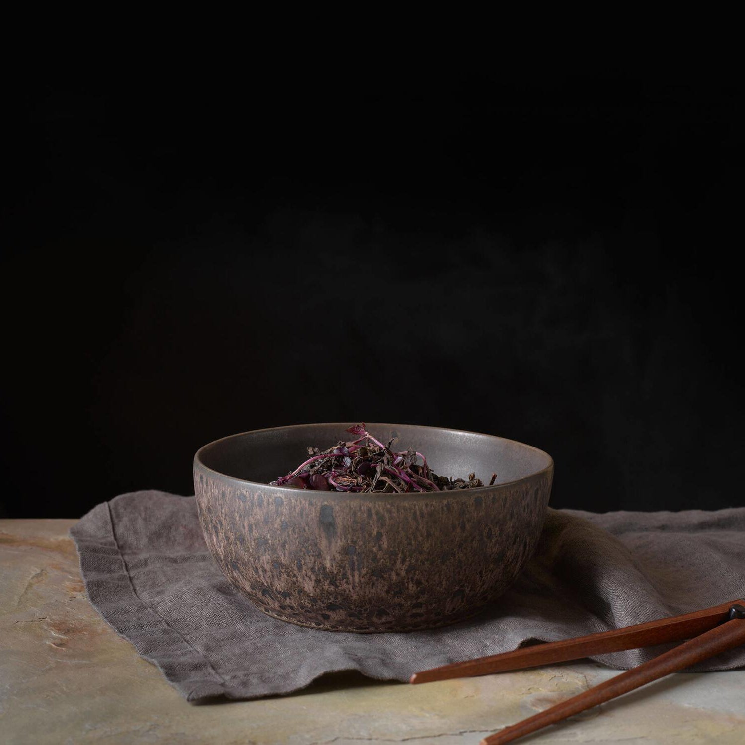 Poke Bowl Schüssel "Mangosteen" - 18x7 cm (Dunkelbraun)