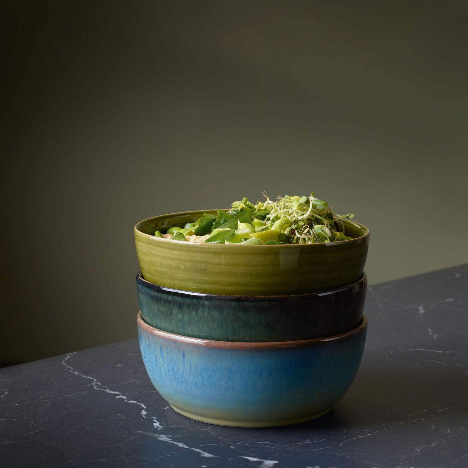 Poke Bowl Schüssel "Edamame" - 18 cm (Grün)