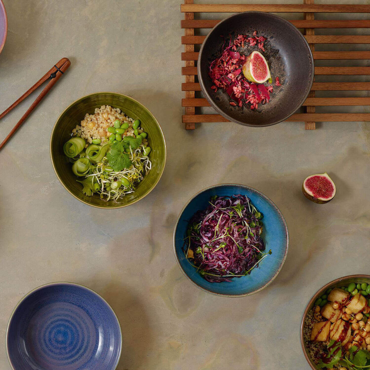 Poke Bowl Schüssel "Edamame" - 18 cm (Grün)