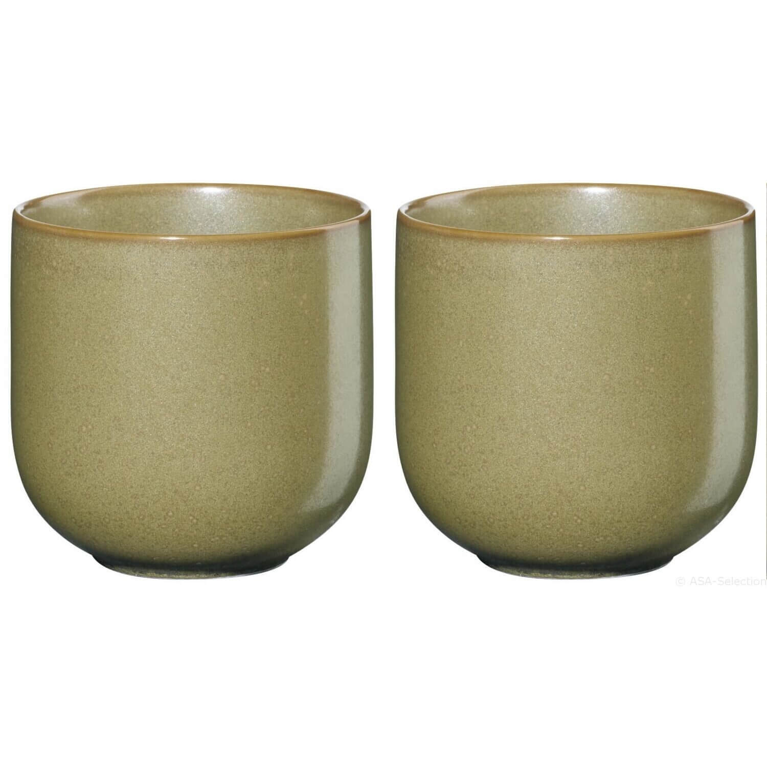 Teebecher 2er-Set "Coppa Miso" - 7,5x7,5 cm (Gelb)