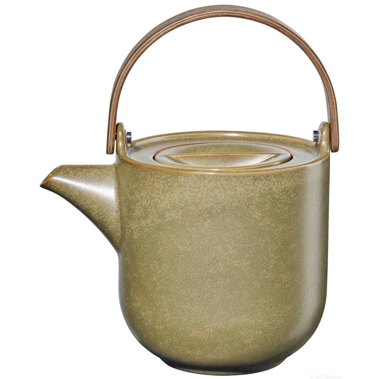 Teekanne mit Holzgriff "Coppa Miso" - 1 l (Grün)