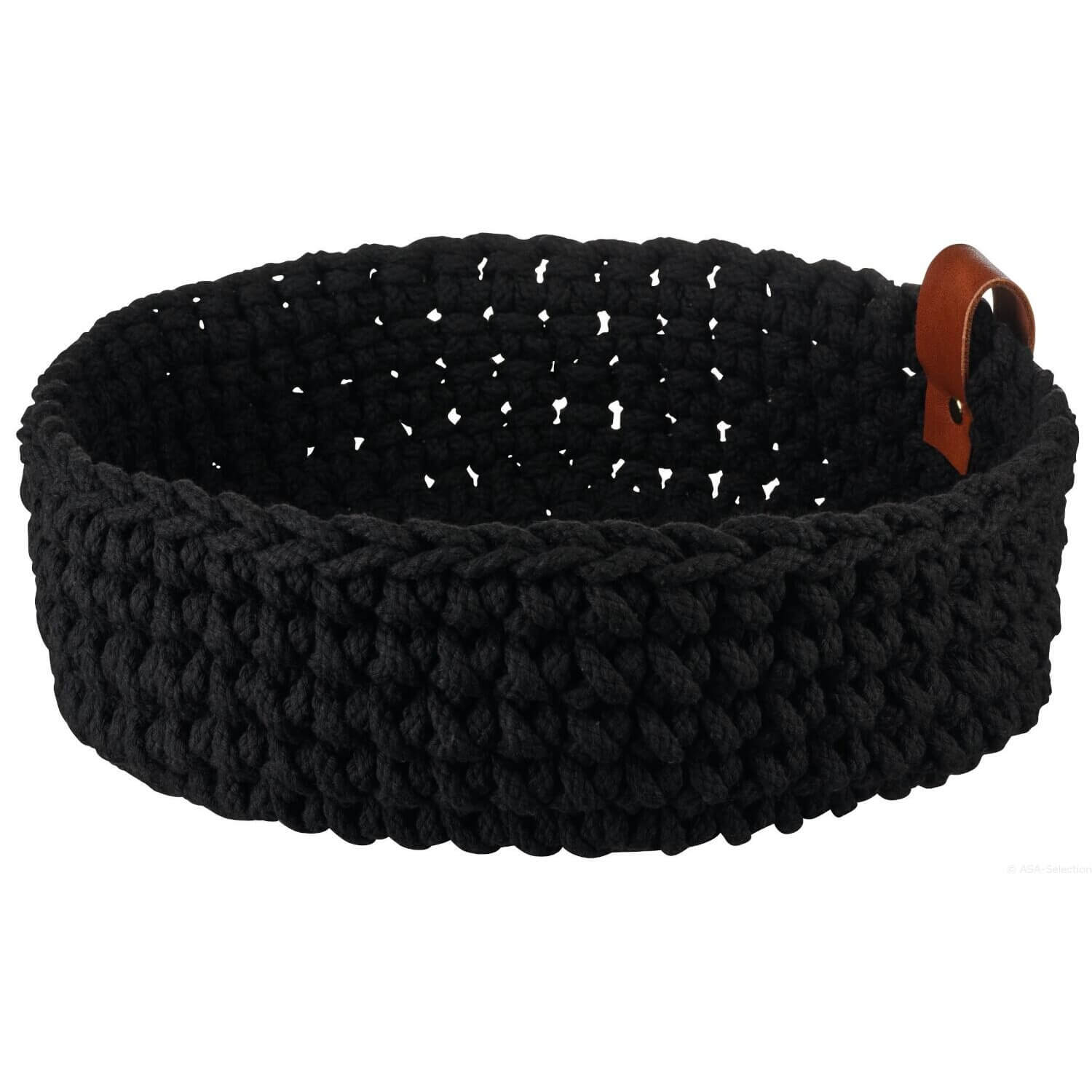 Häkelkorb - 26 cm (Schwarz)