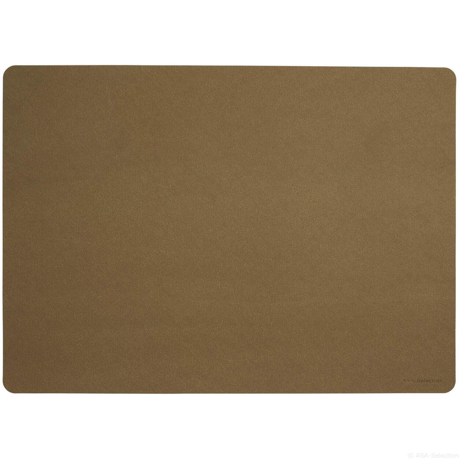Tischset in Lederoptik - 46 x 33 cm (Korkbraun)