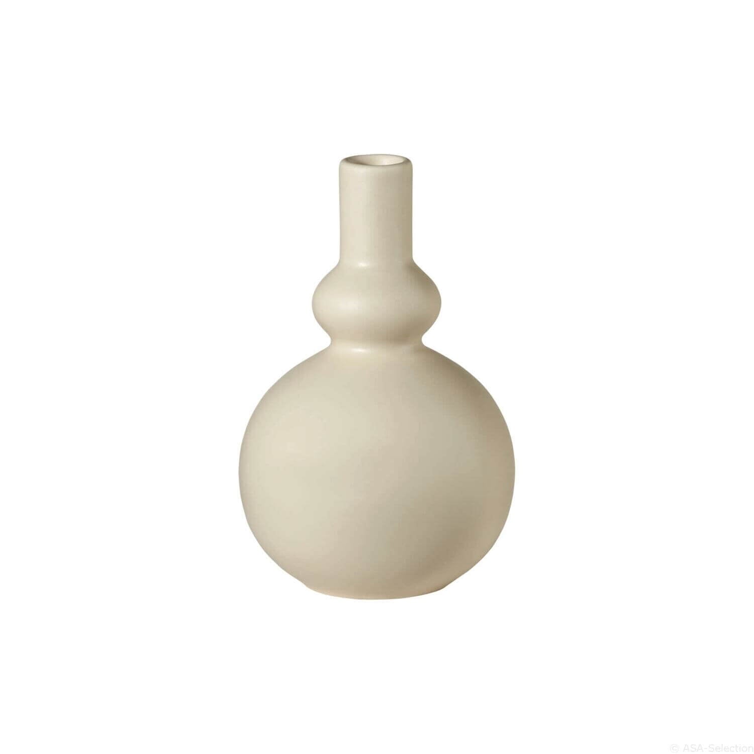 Vase rund "Como" - 15,5 cm (Creme)
