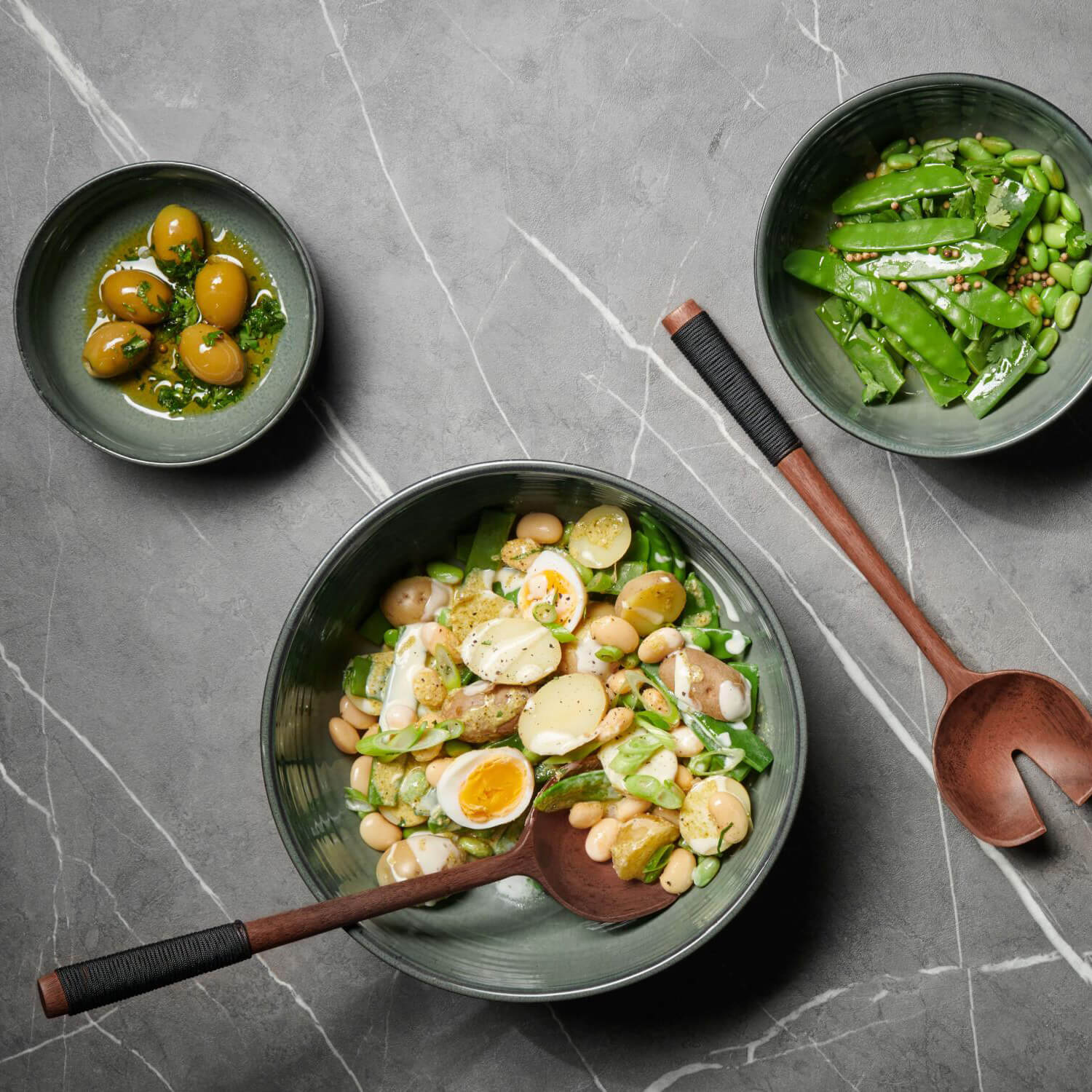 Poke Bowl Schüssel "Ocean" - 25 cm (Grün)