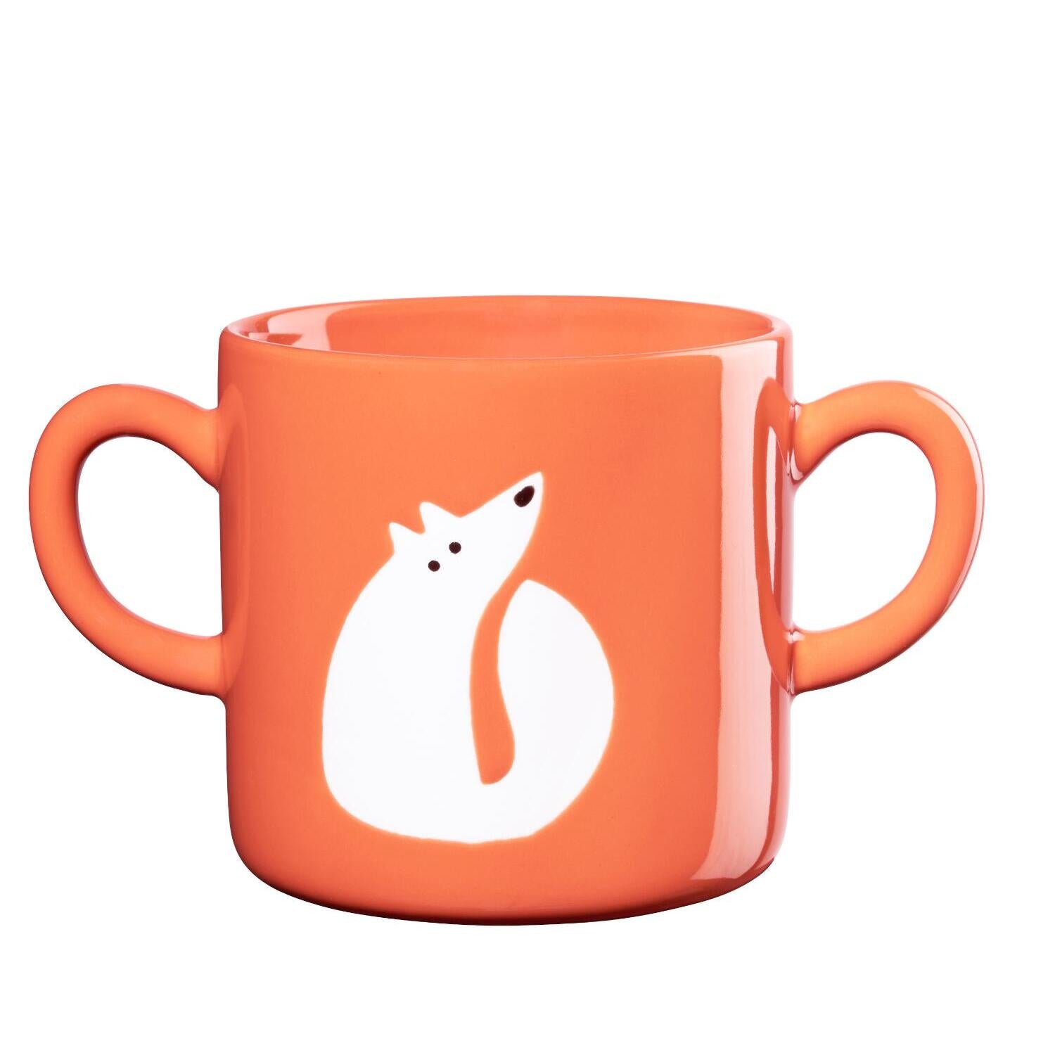 Henkelbecher "Fuchs" - 0,25 l (Orange)