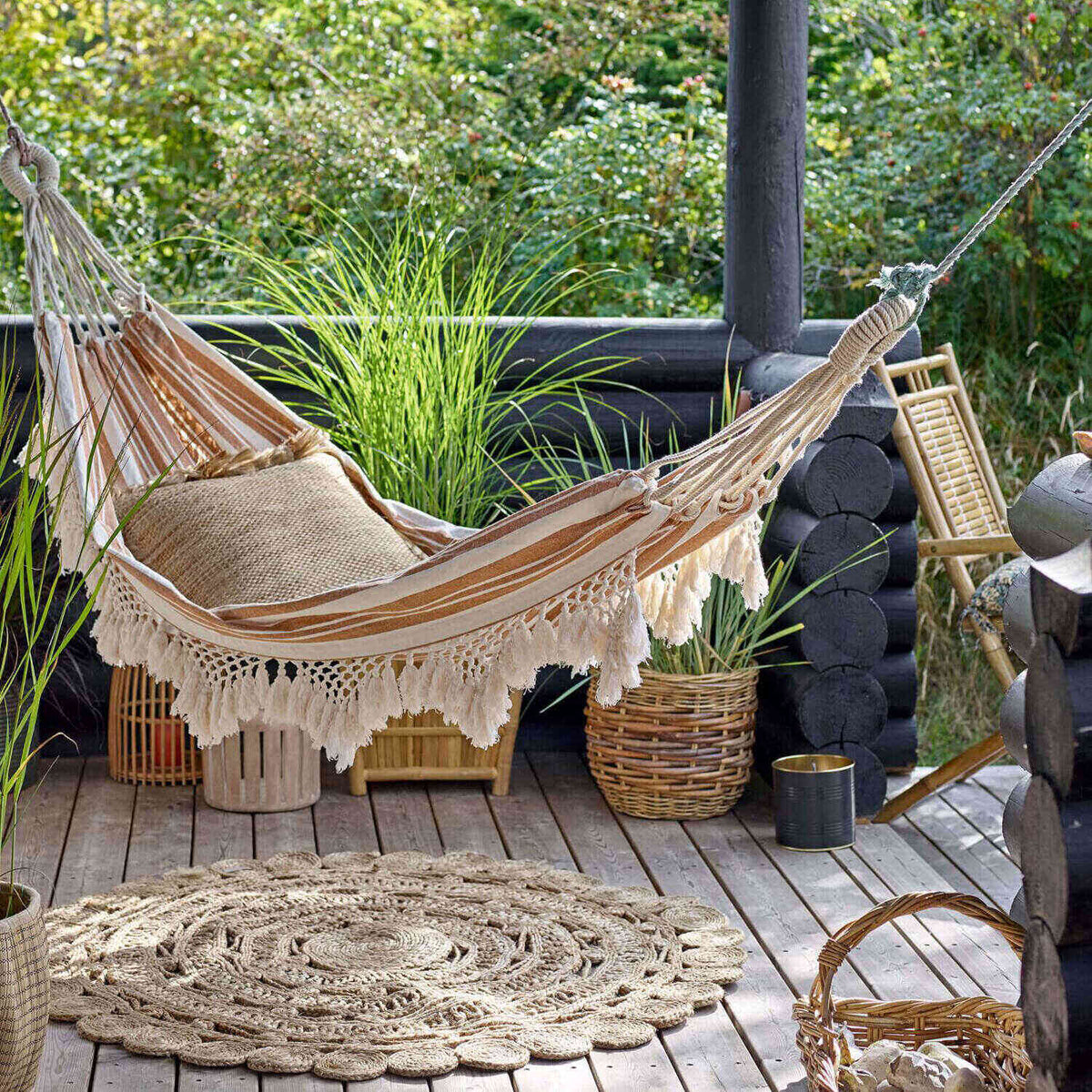 Rattan-Körbe "Lalou" im 2er-Set (Braun)