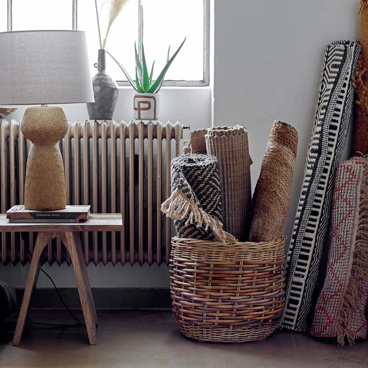 Rattan-Körbe "Lalou" im 2er-Set (Braun)