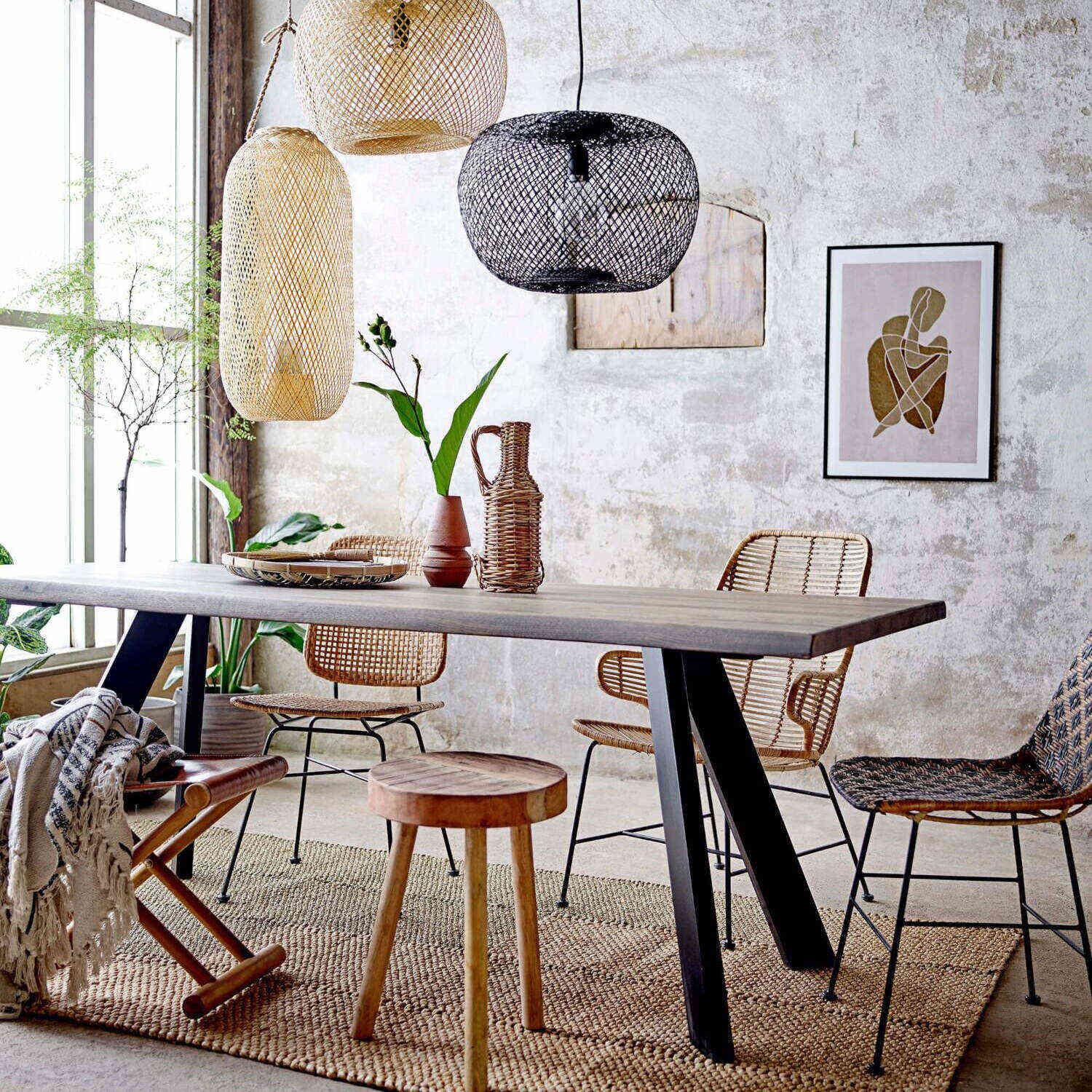 Decke "Freddy" - 160x130 cm (Natur)