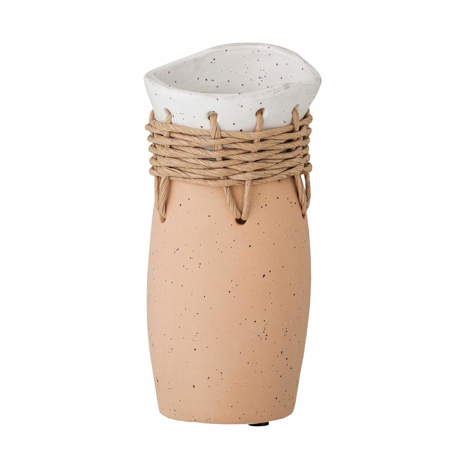 Deko-Vase "Jae" - 11x22 cm (Natur)