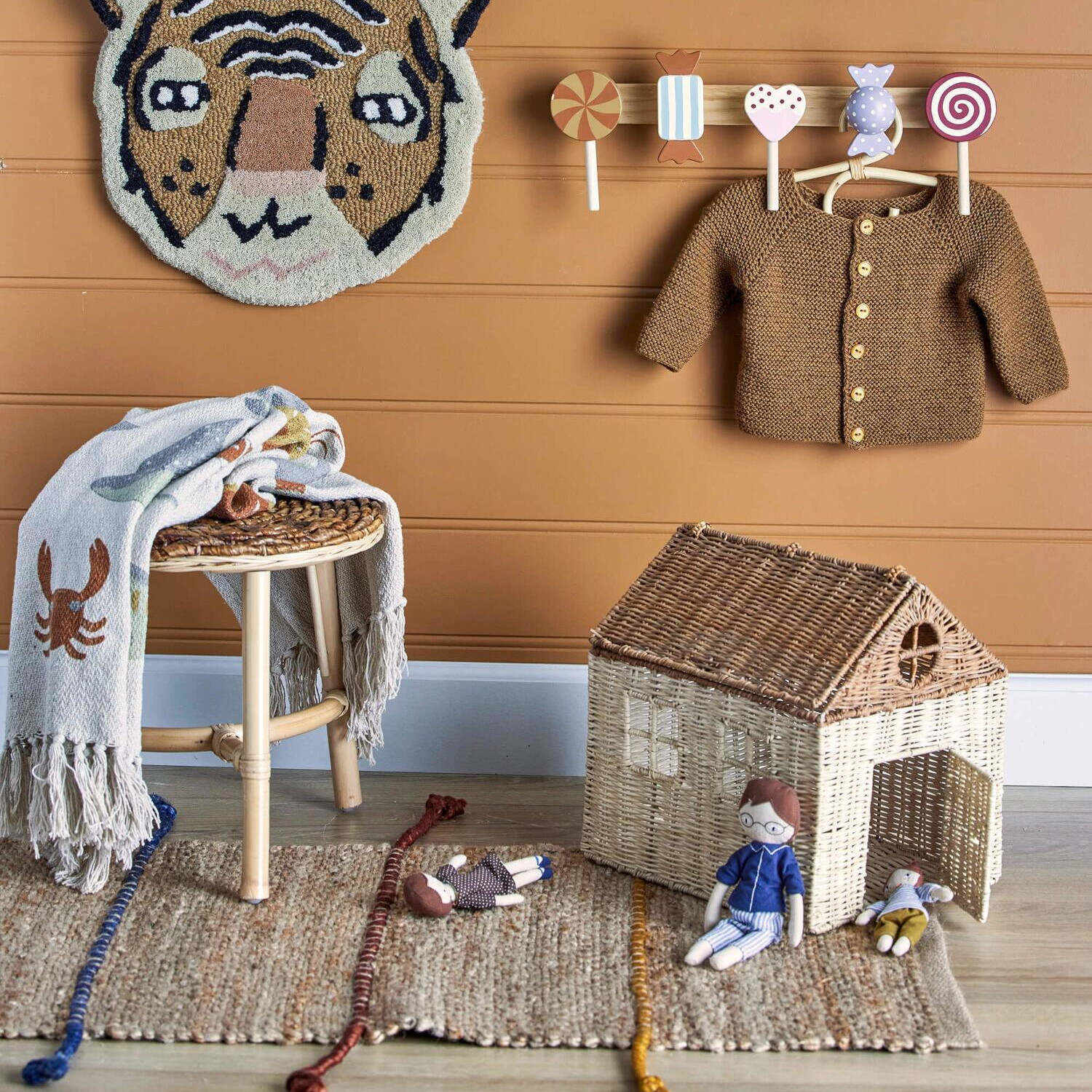 Garderobe "Rudy" - 42 x 7 x 14 cm (Bunt)